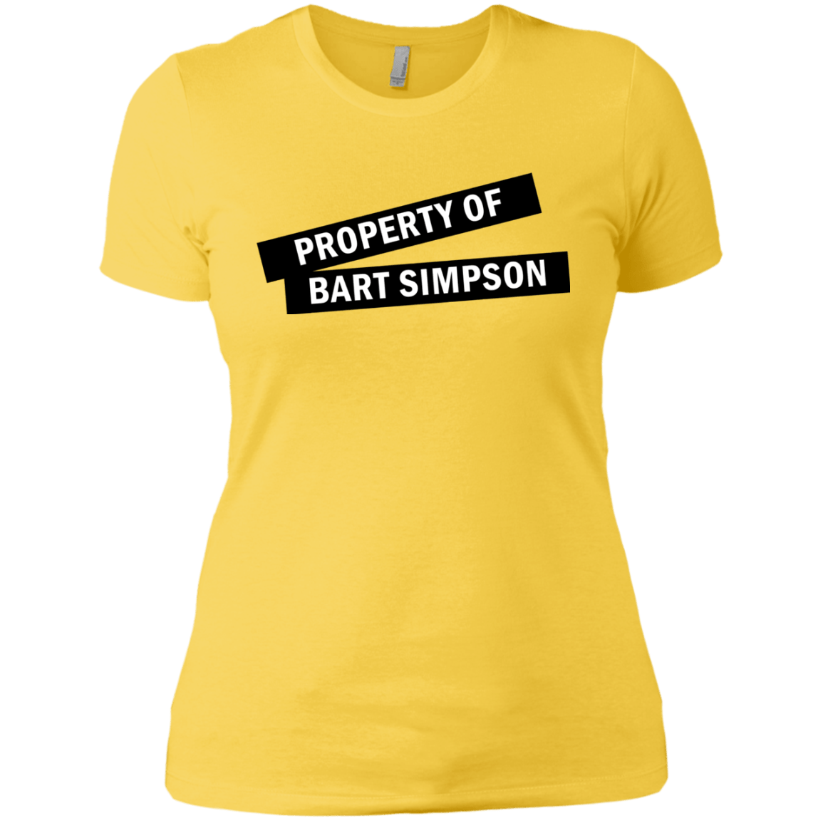 T-Shirts Vibrant Yellow / X-Small Bart Simpson Women's Premium T-Shirt