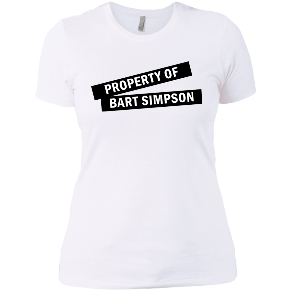 T-Shirts White / X-Small Bart Simpson Women's Premium T-Shirt
