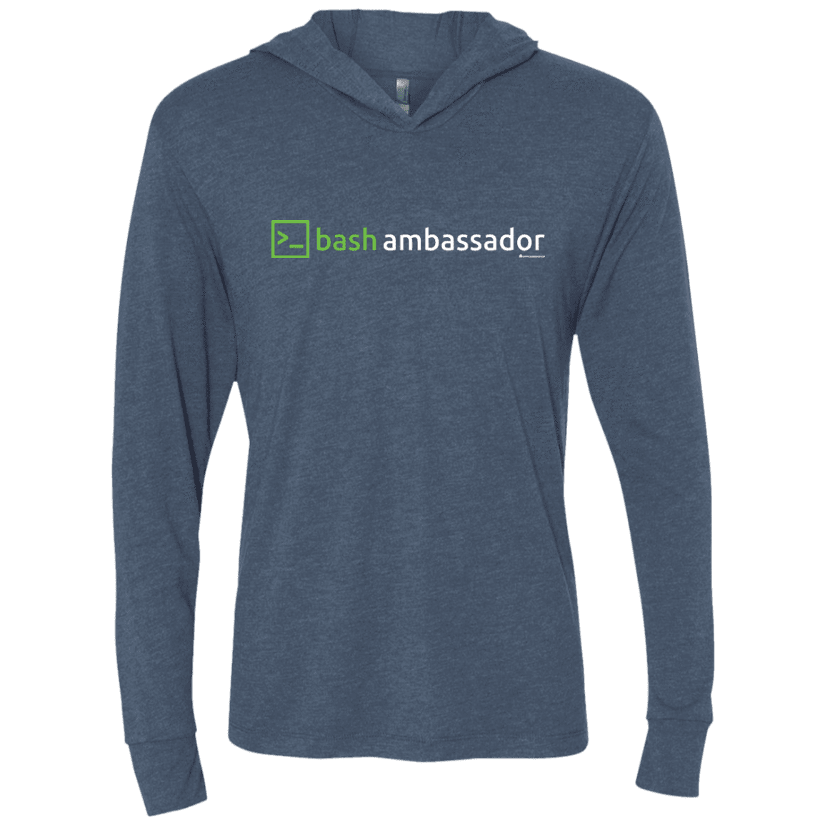 T-Shirts Indigo / X-Small Bash Ambassador Triblend Long Sleeve Hoodie Tee