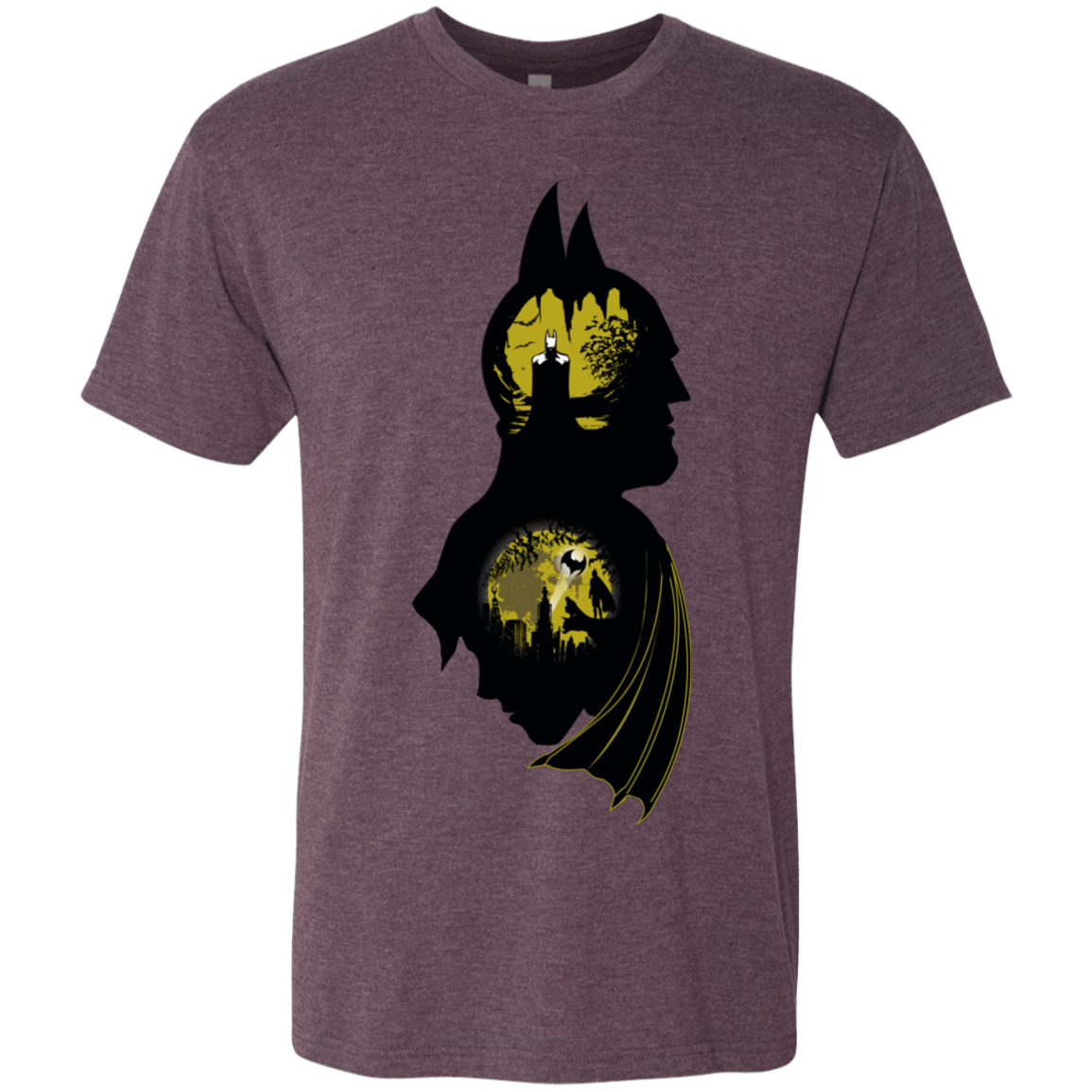 T-Shirts Vintage Purple / Small Bat Detective Men's Triblend T-Shirt