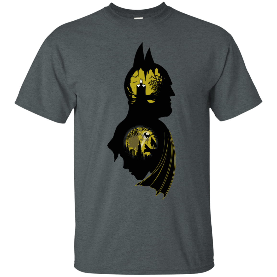 T-Shirts Dark Heather / Small Bat Detective T-Shirt