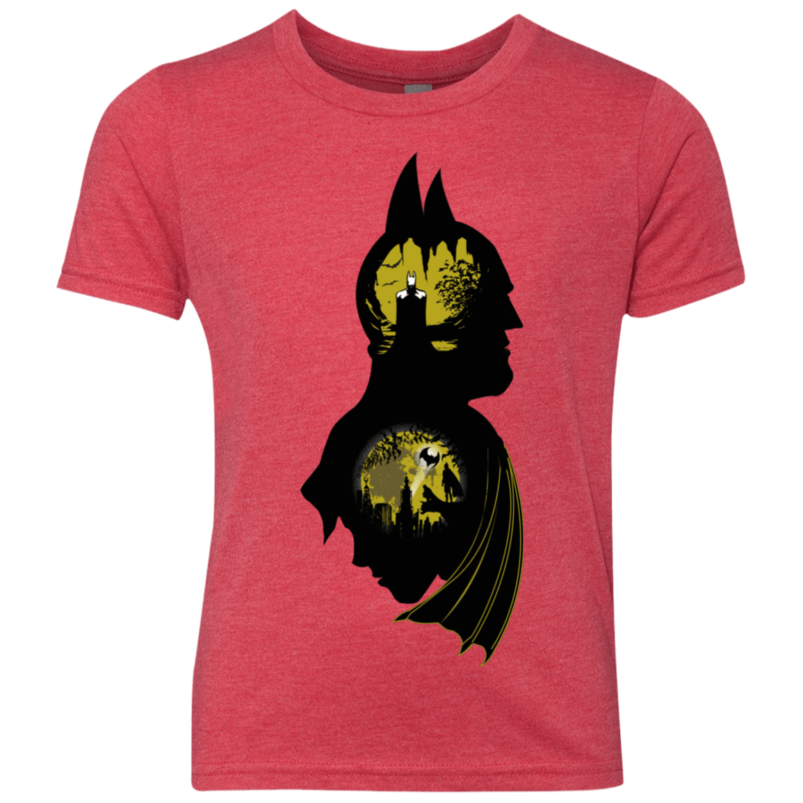 T-Shirts Vintage Red / YXS Bat Detective Youth Triblend T-Shirt