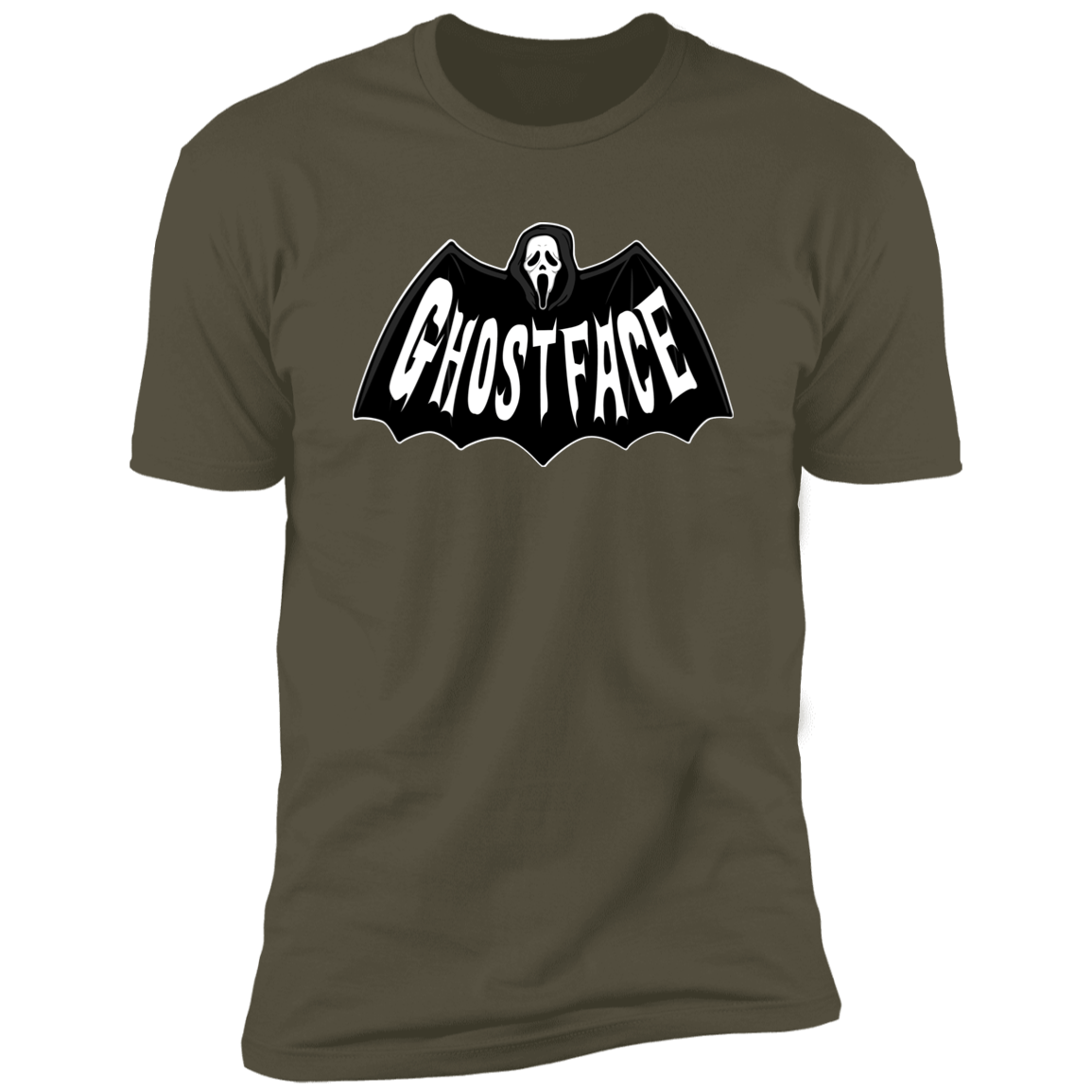 T-Shirts Military Green / S Bat-Ghostface Men's Premium T-Shirt