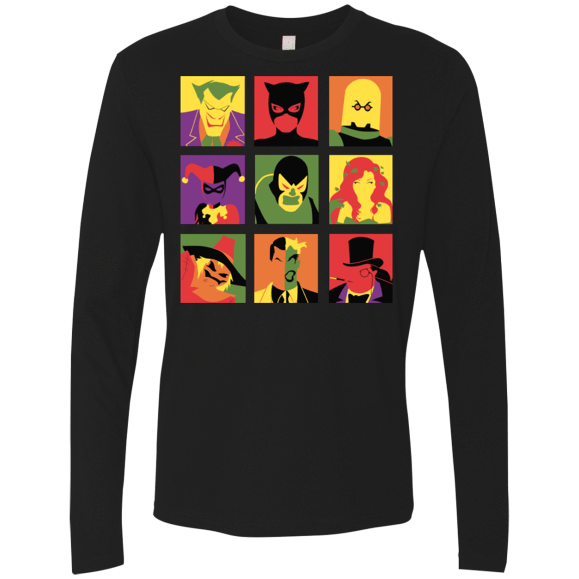 T-Shirts Black / Small Bat Pop Men's Premium Long Sleeve