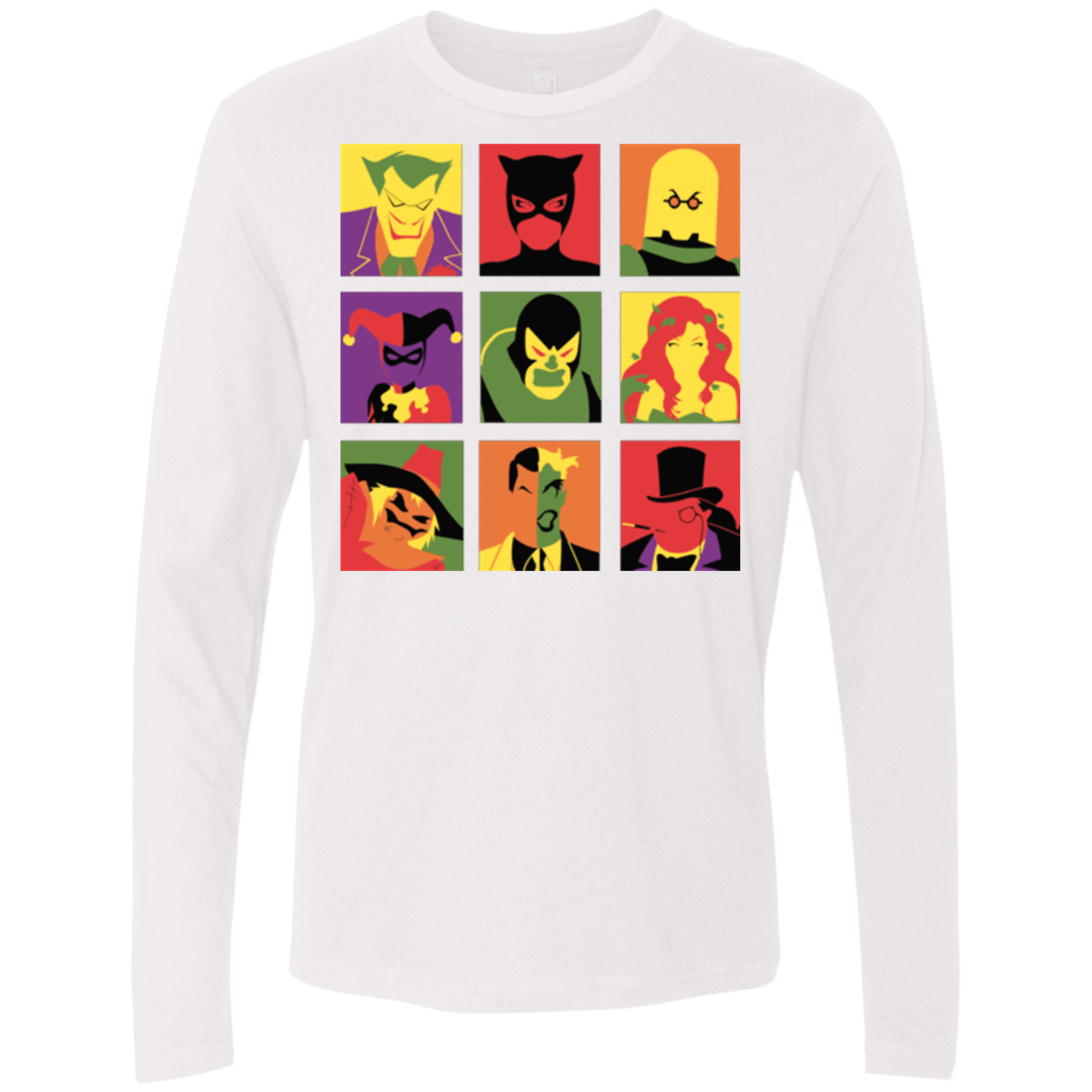 T-Shirts White / Small Bat Pop Men's Premium Long Sleeve