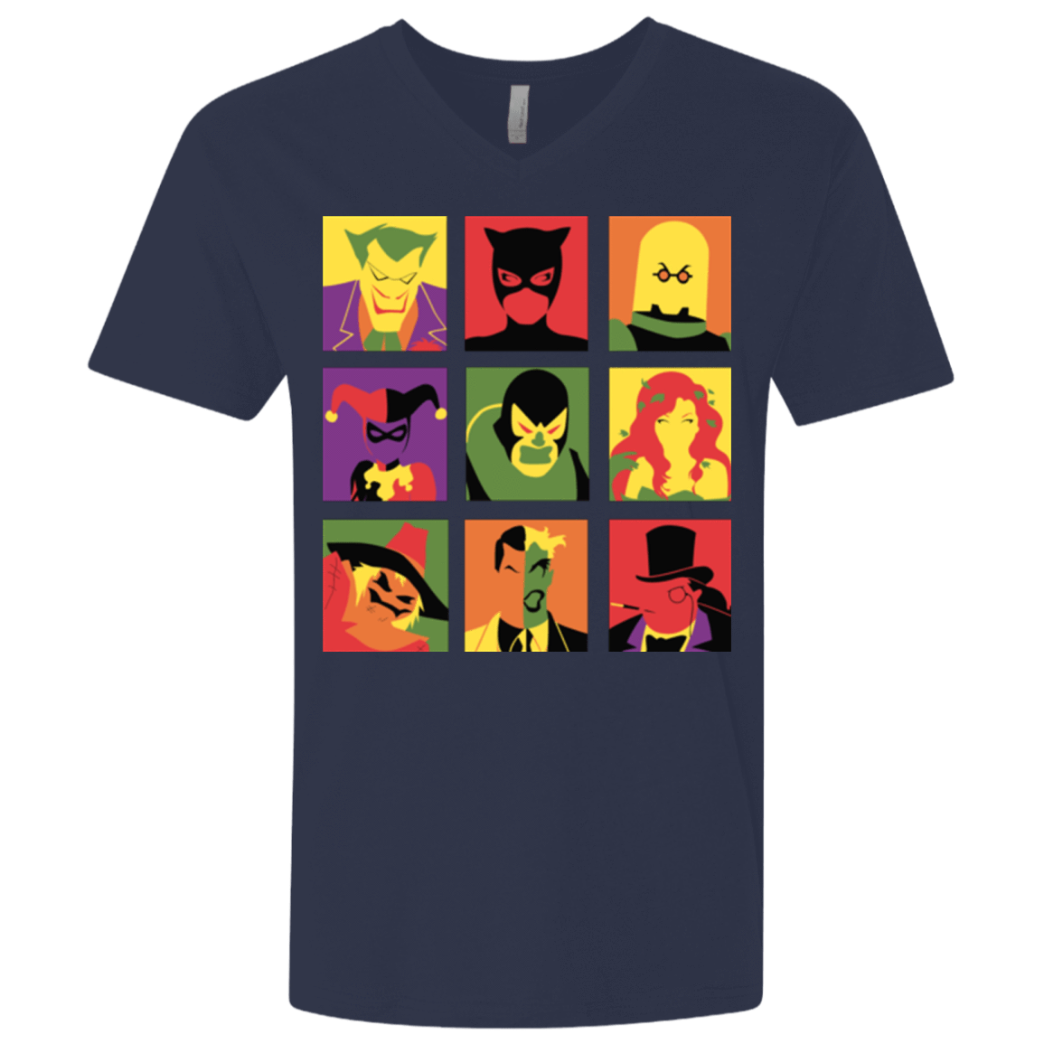 T-Shirts Midnight Navy / X-Small Bat Pop Men's Premium V-Neck