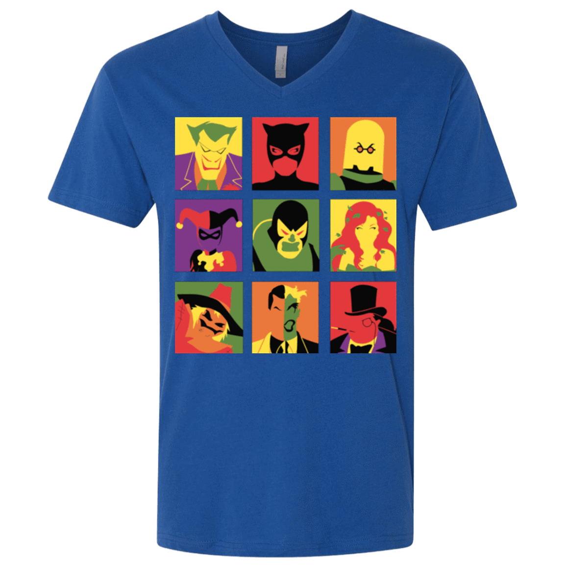 T-Shirts Royal / X-Small Bat Pop Men's Premium V-Neck