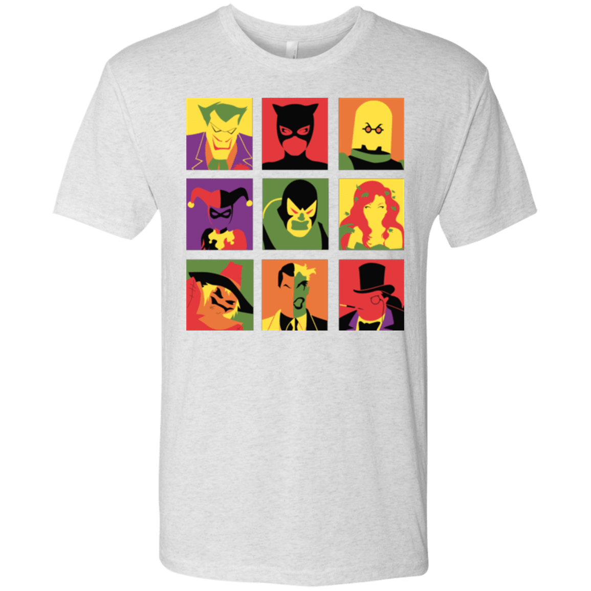 T-Shirts Heather White / Small Bat Pop Men's Triblend T-Shirt