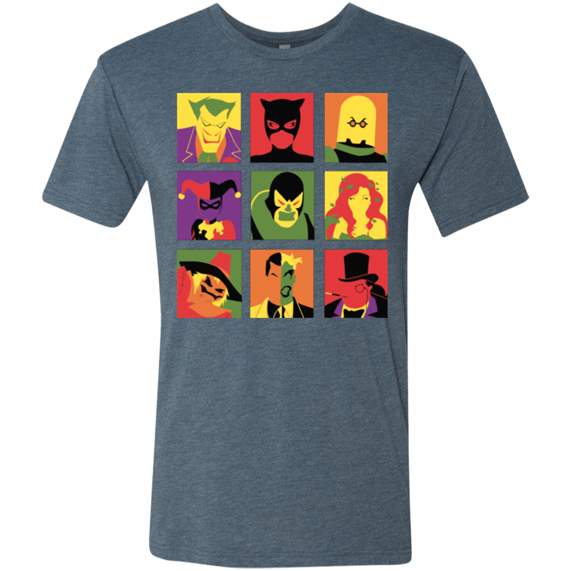 T-Shirts Indigo / Small Bat Pop Men's Triblend T-Shirt