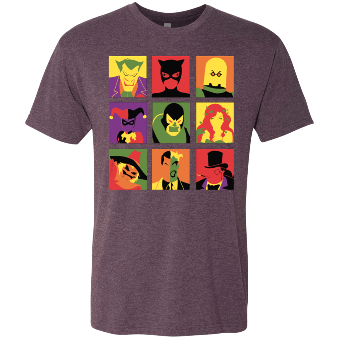 T-Shirts Vintage Purple / Small Bat Pop Men's Triblend T-Shirt