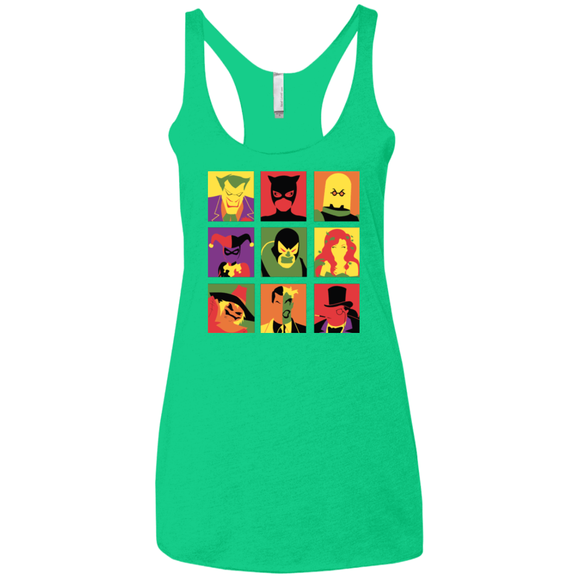 T-Shirts Envy / X-Small Bat Pop Women's Triblend Racerback Tank