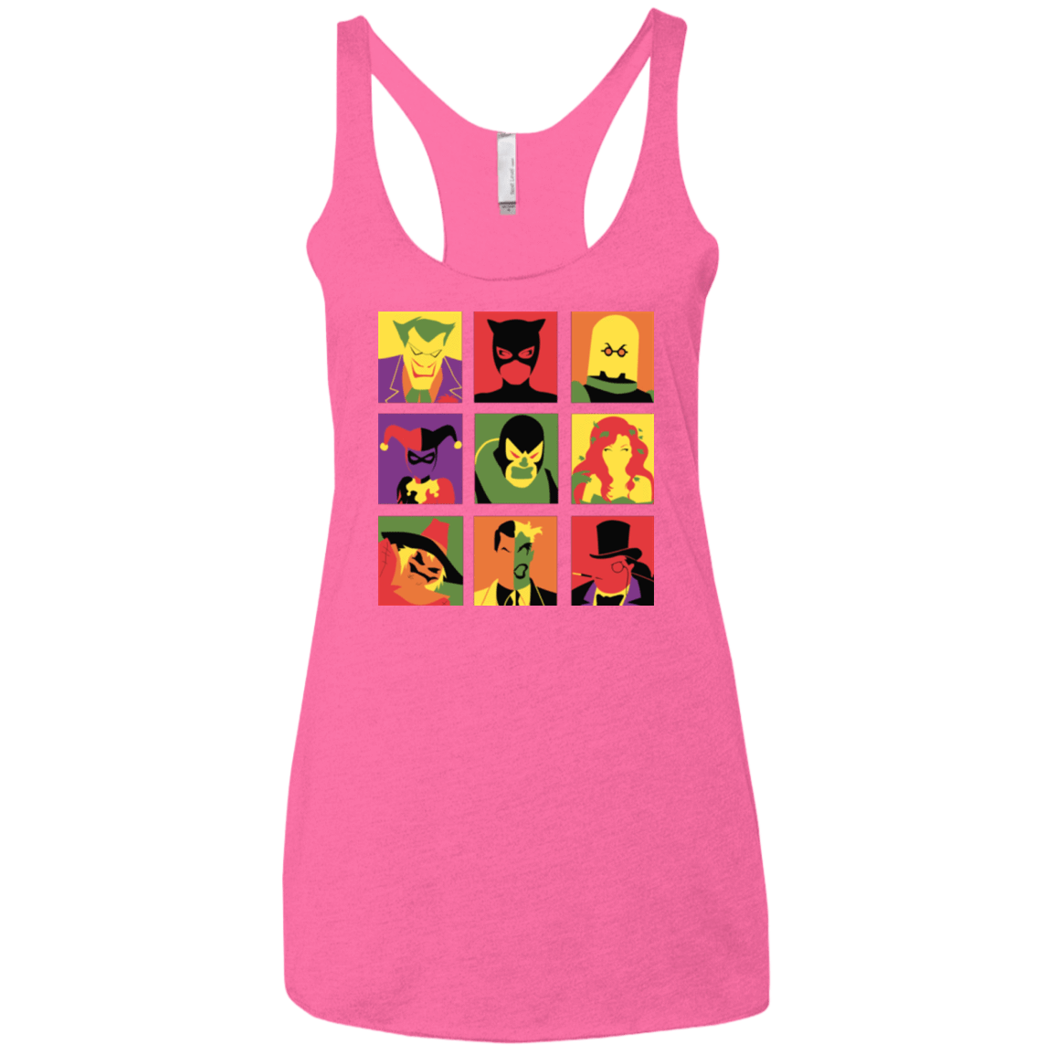 T-Shirts Vintage Pink / X-Small Bat Pop Women's Triblend Racerback Tank