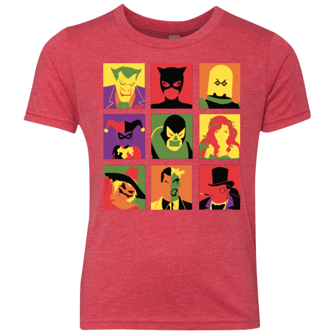 T-Shirts Vintage Red / YXS Bat Pop Youth Triblend T-Shirt