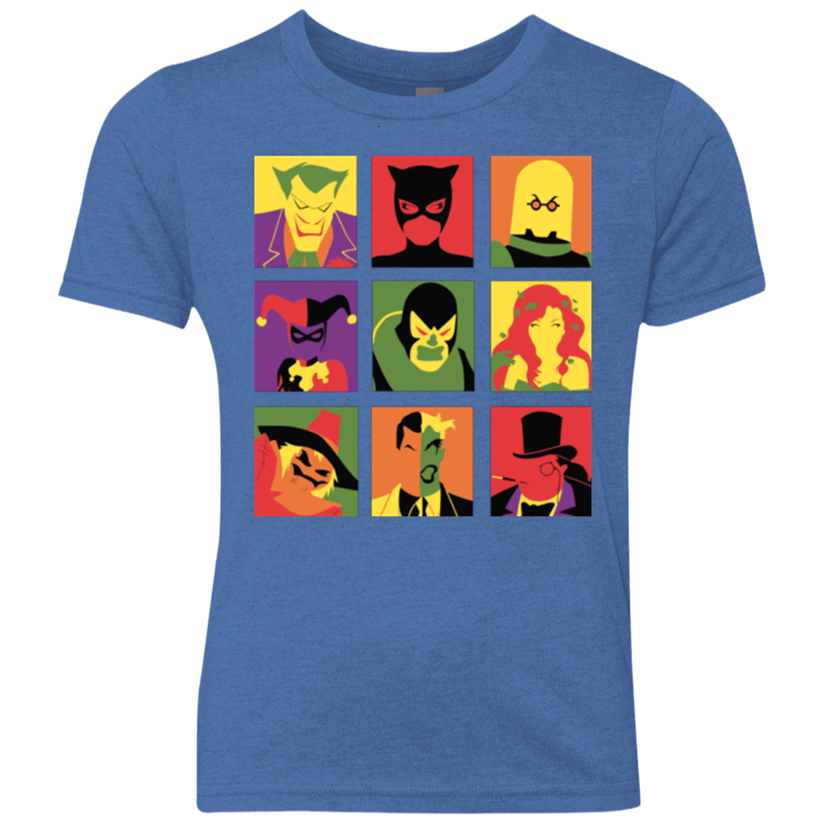 T-Shirts Vintage Royal / YXS Bat Pop Youth Triblend T-Shirt