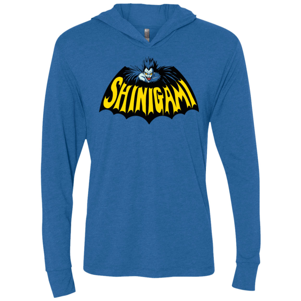 T-Shirts Vintage Royal / X-Small Bat Shinigami Triblend Long Sleeve Hoodie Tee