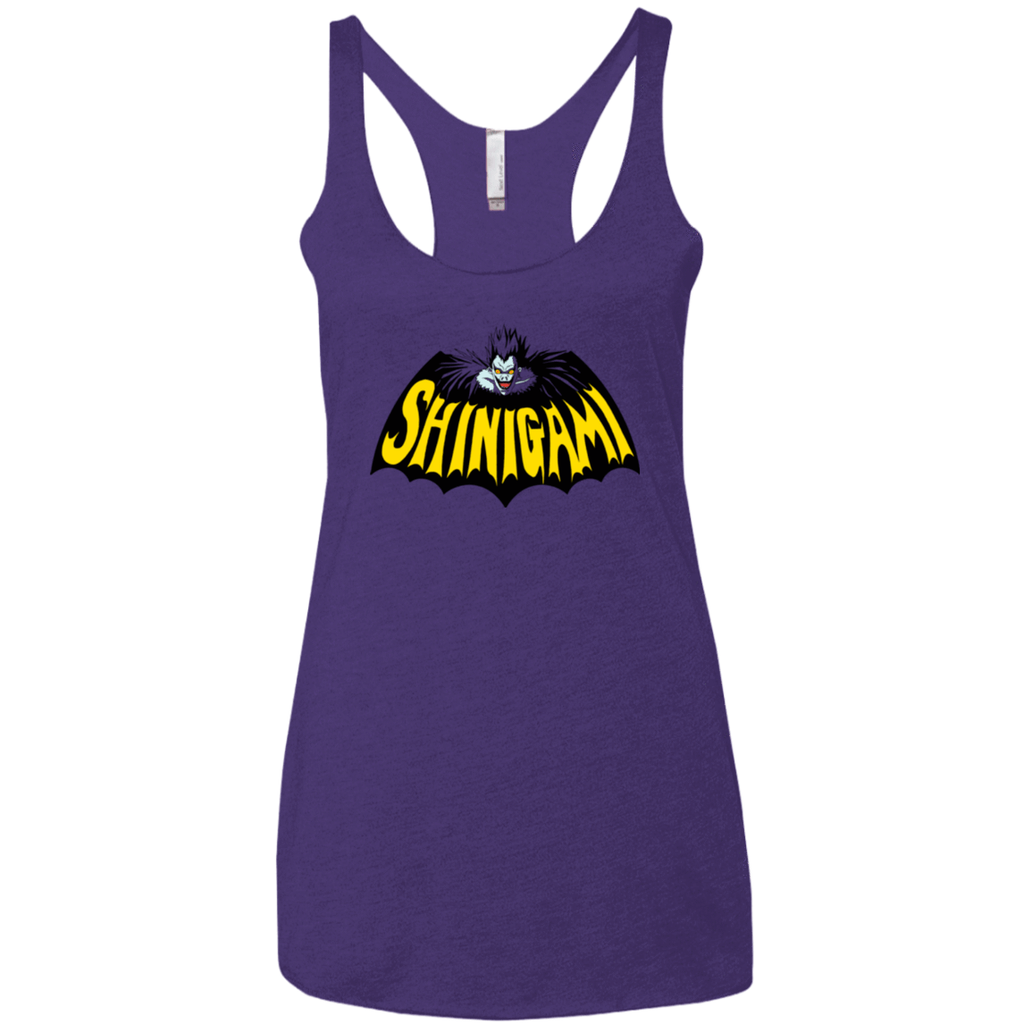 T-Shirts Purple / X-Small Bat Shinigami Women's Triblend Racerback Tank