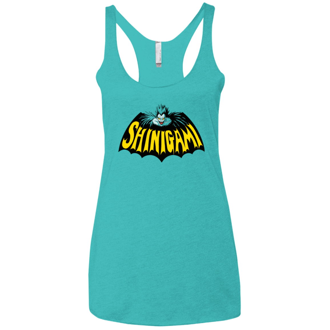 T-Shirts Tahiti Blue / X-Small Bat Shinigami Women's Triblend Racerback Tank