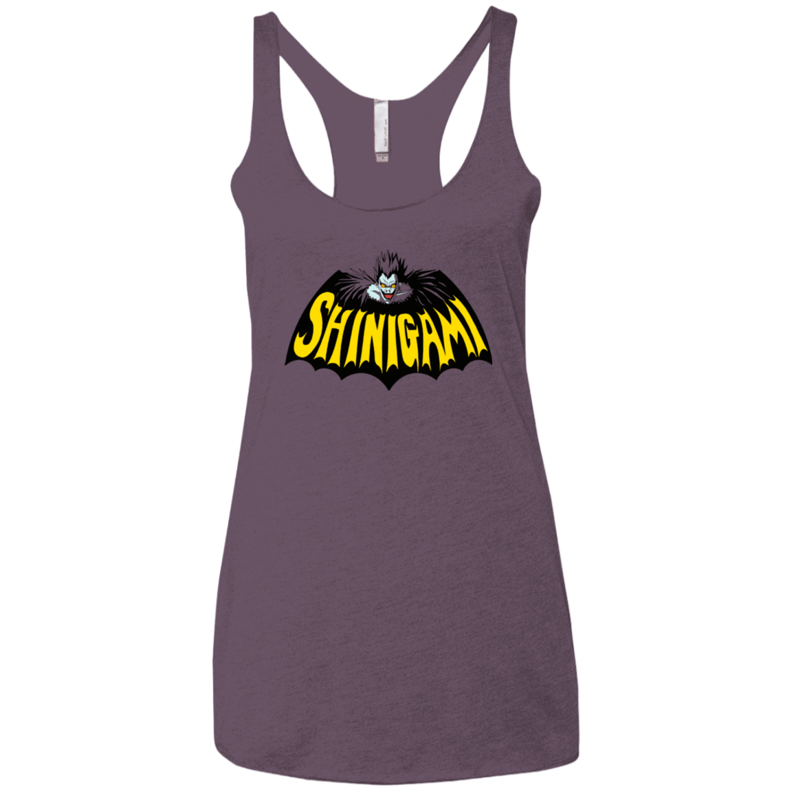 T-Shirts Vintage Purple / X-Small Bat Shinigami Women's Triblend Racerback Tank