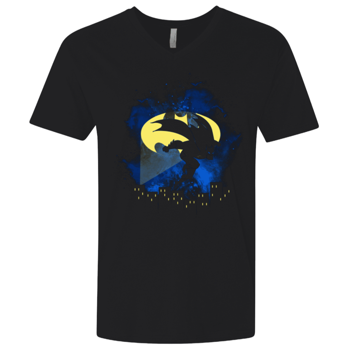 T-Shirts Black / X-Small BAT SPACE Men's Premium V-Neck