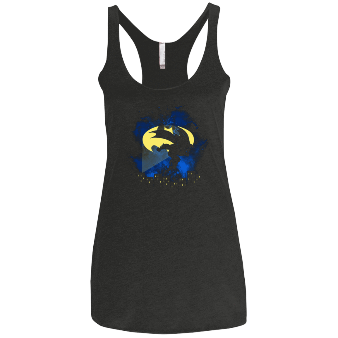 T-Shirts Vintage Black / X-Small BAT SPACE Women's Triblend Racerback Tank