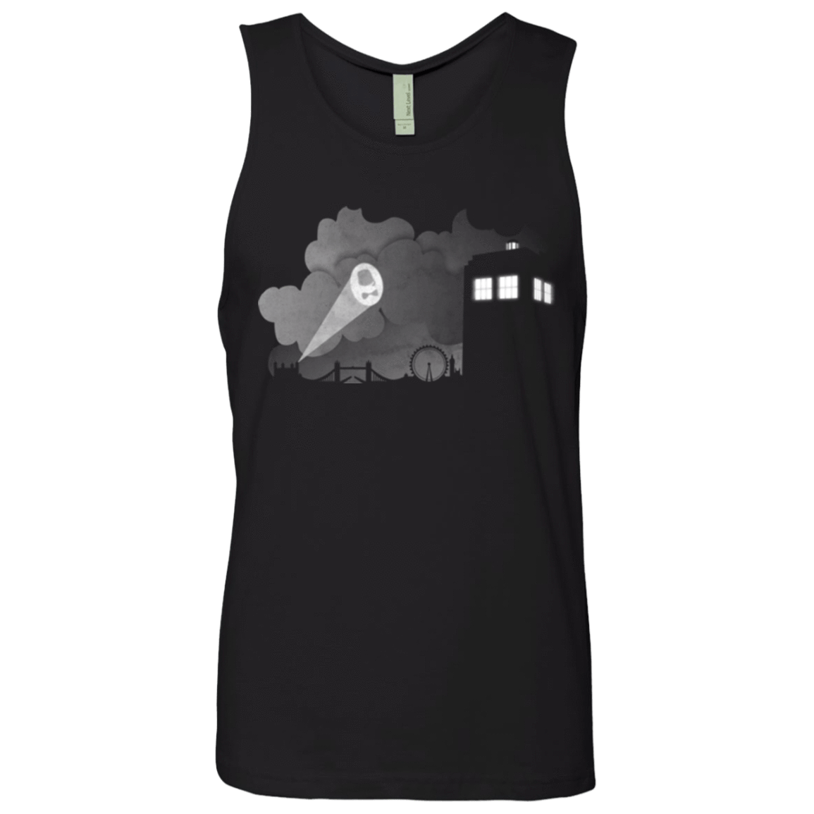 T-Shirts Black / Small Bat Tardis Men's Premium Tank Top