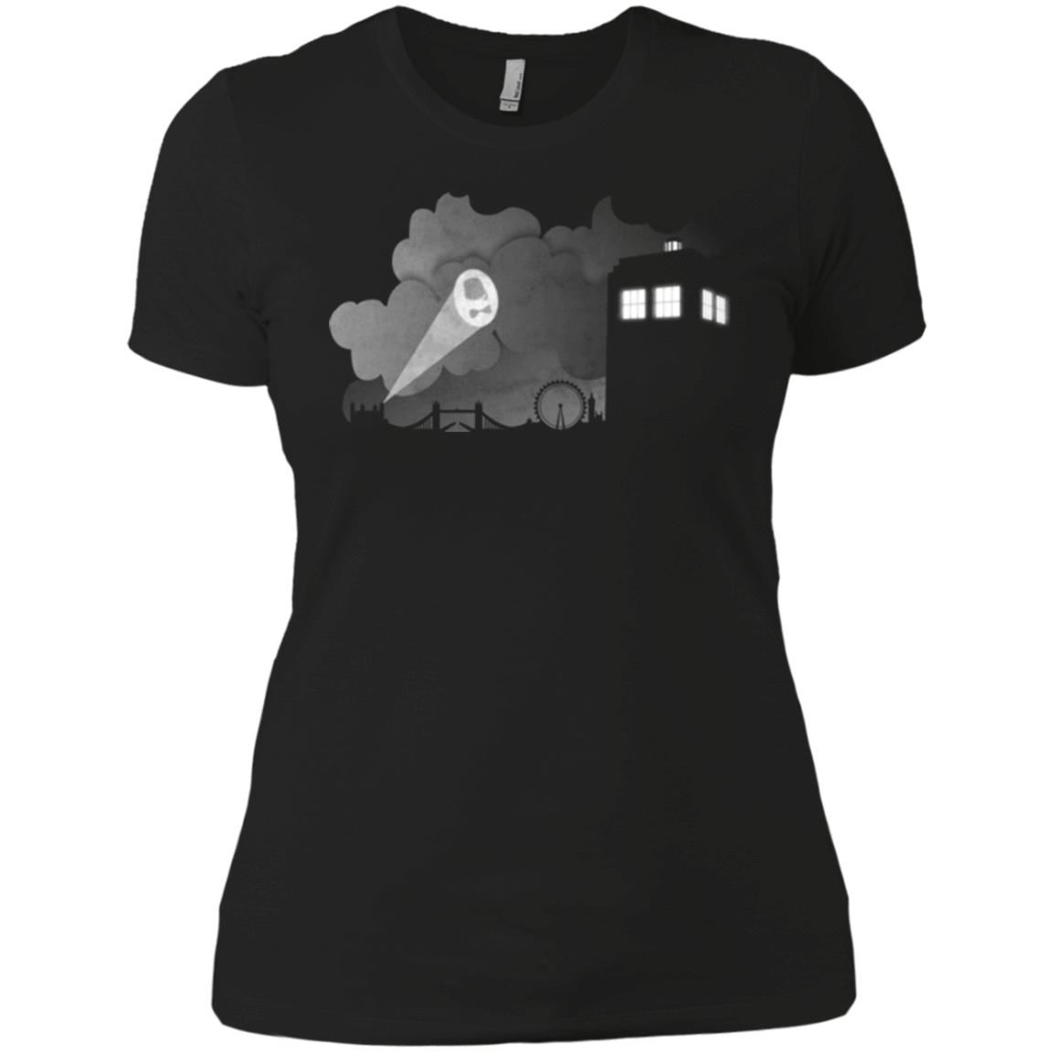 T-Shirts Black / X-Small Bat Tardis Women's Premium T-Shirt