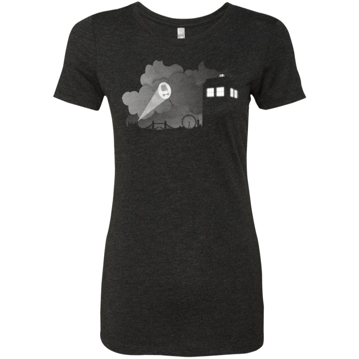 T-Shirts Vintage Black / Small Bat Tardis Women's Triblend T-Shirt