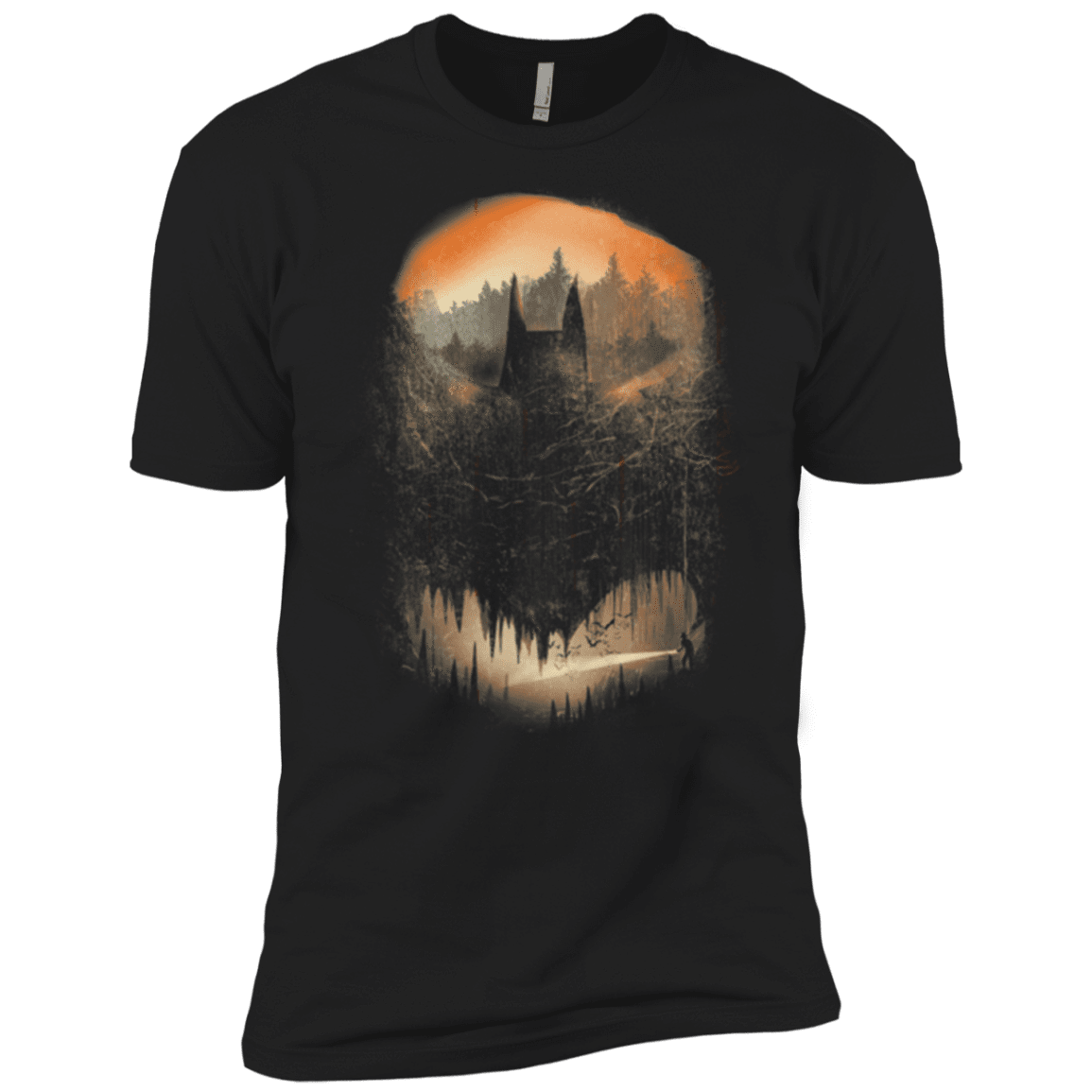 T-Shirts Black / X-Small Batcaving Orange Version Men's Premium T-Shirt