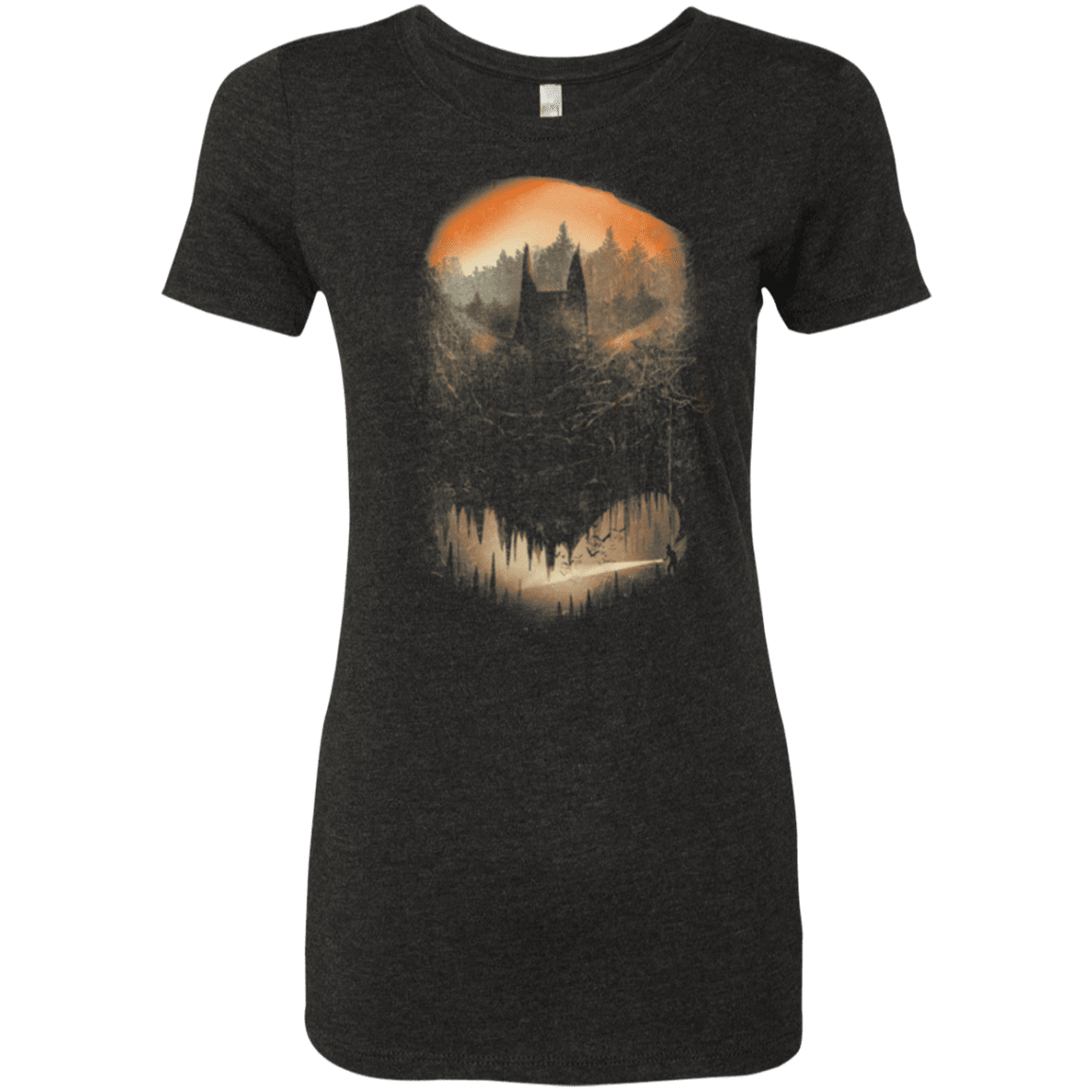 T-Shirts Vintage Black / Small Batcaving Orange Version Women's Triblend T-Shirt