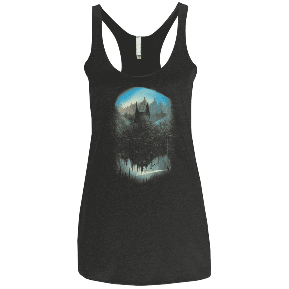 Batcaving Women's Triblend Racerback Tank