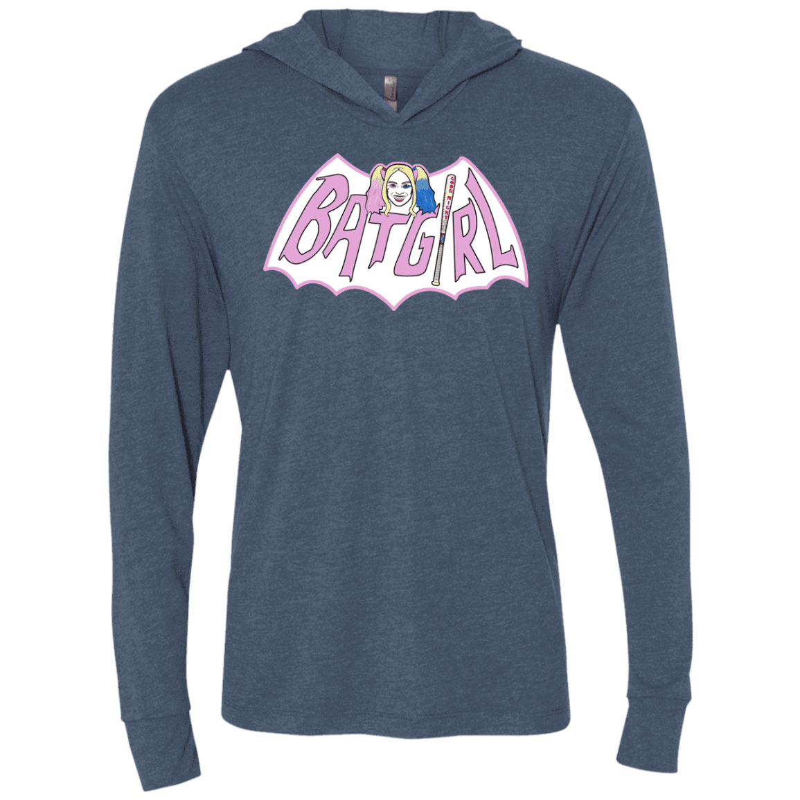 T-Shirts Indigo / X-Small Batgirl Triblend Long Sleeve Hoodie Tee