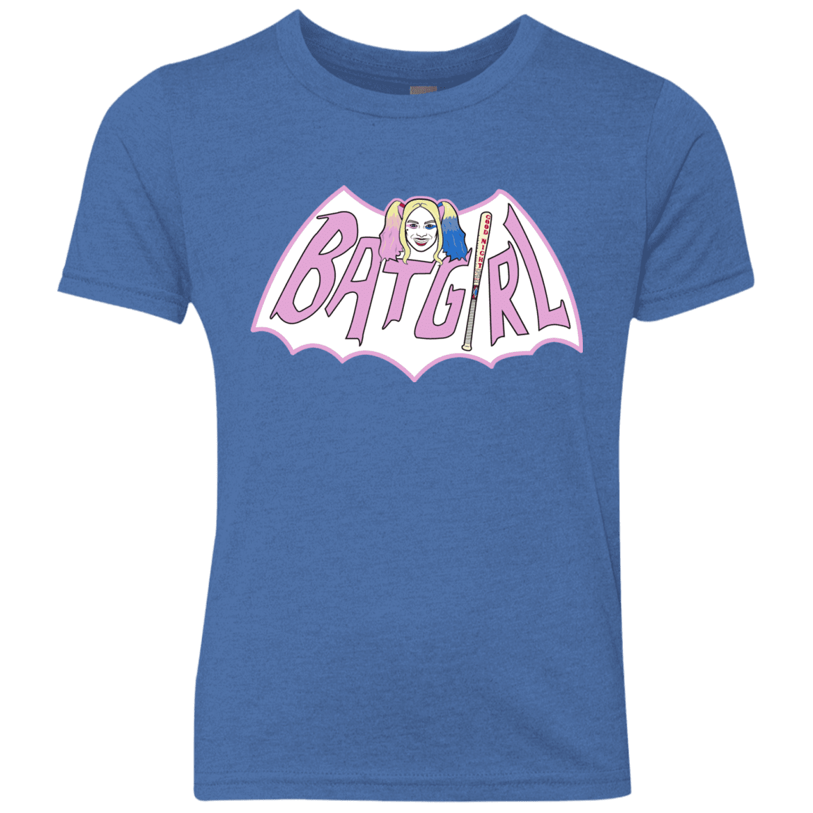 T-Shirts Vintage Royal / YXS Batgirl Youth Triblend T-Shirt