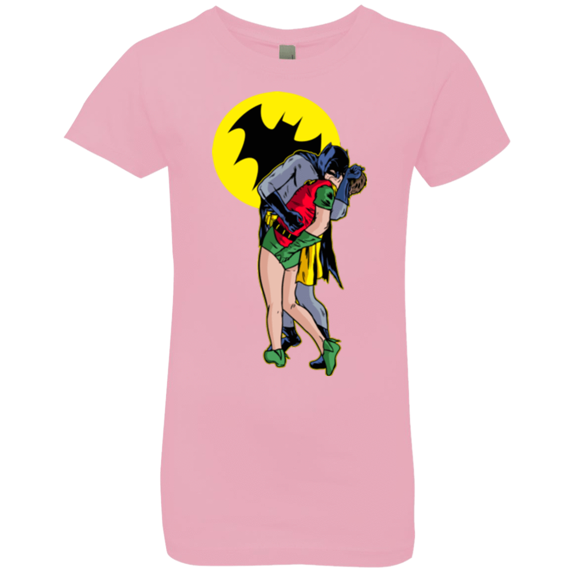 T-Shirts Light Pink / YXS Batkiss Signal Girls Premium T-Shirt