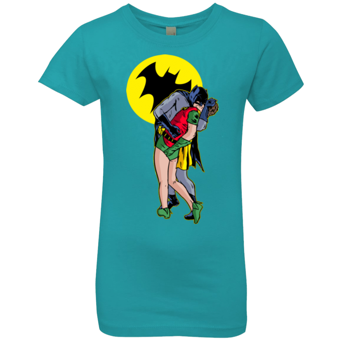 T-Shirts Tahiti Blue / YXS Batkiss Signal Girls Premium T-Shirt