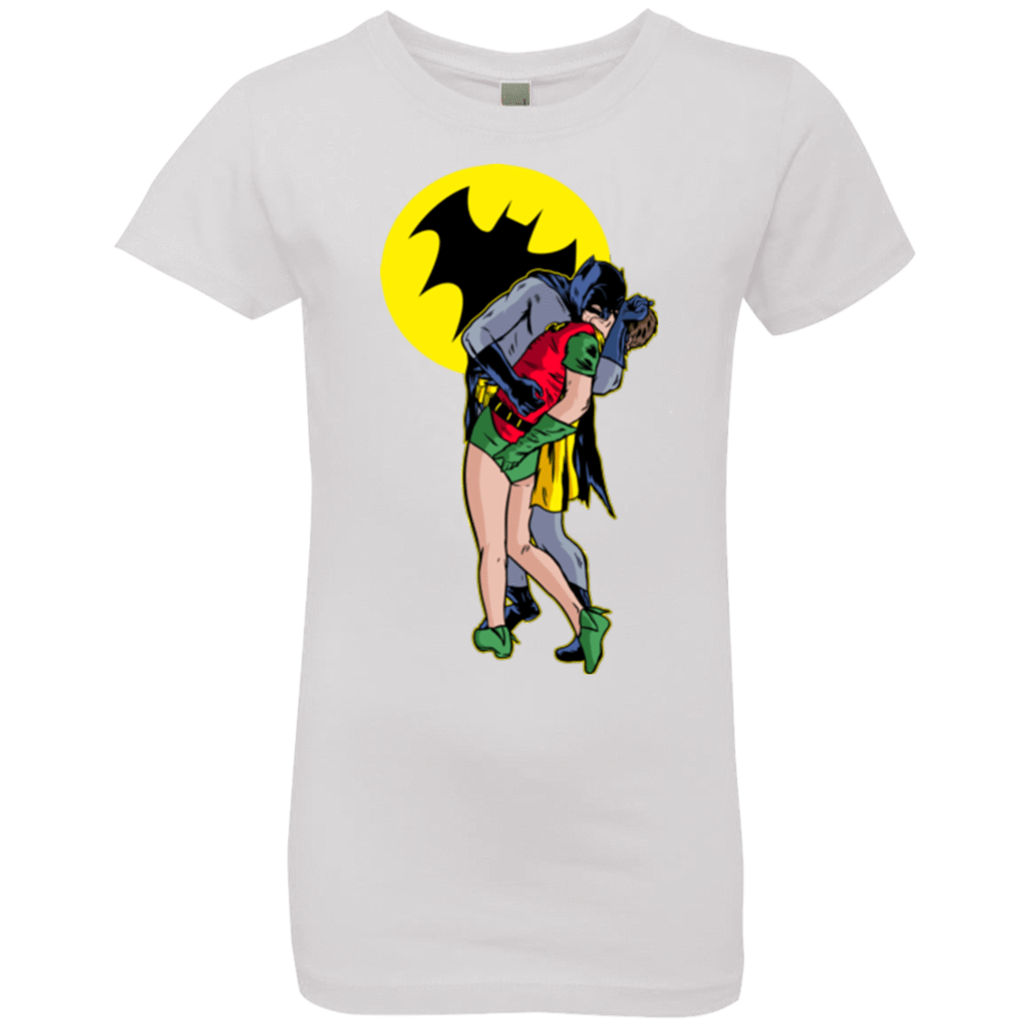 T-Shirts White / YXS Batkiss Signal Girls Premium T-Shirt
