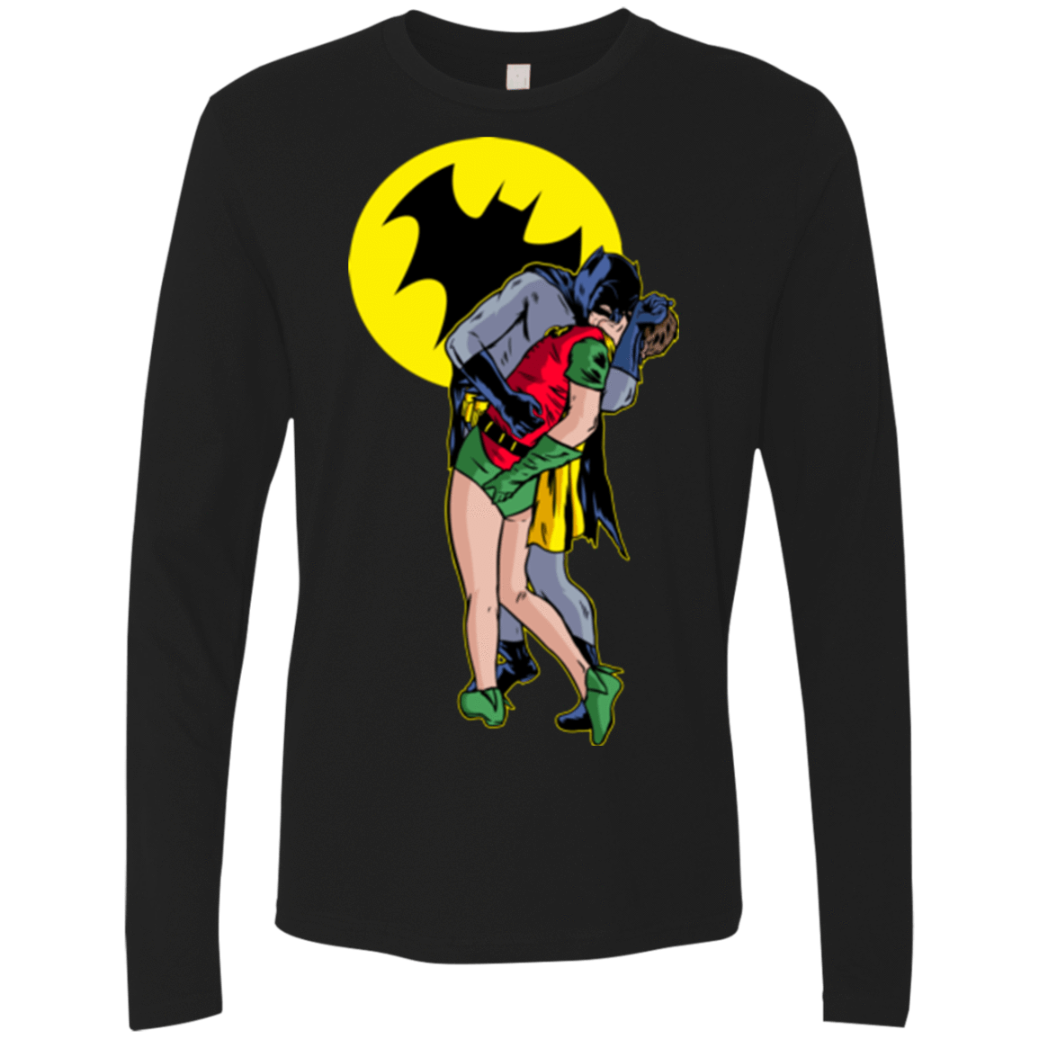 T-Shirts Black / Small Batkiss Signal Men's Premium Long Sleeve