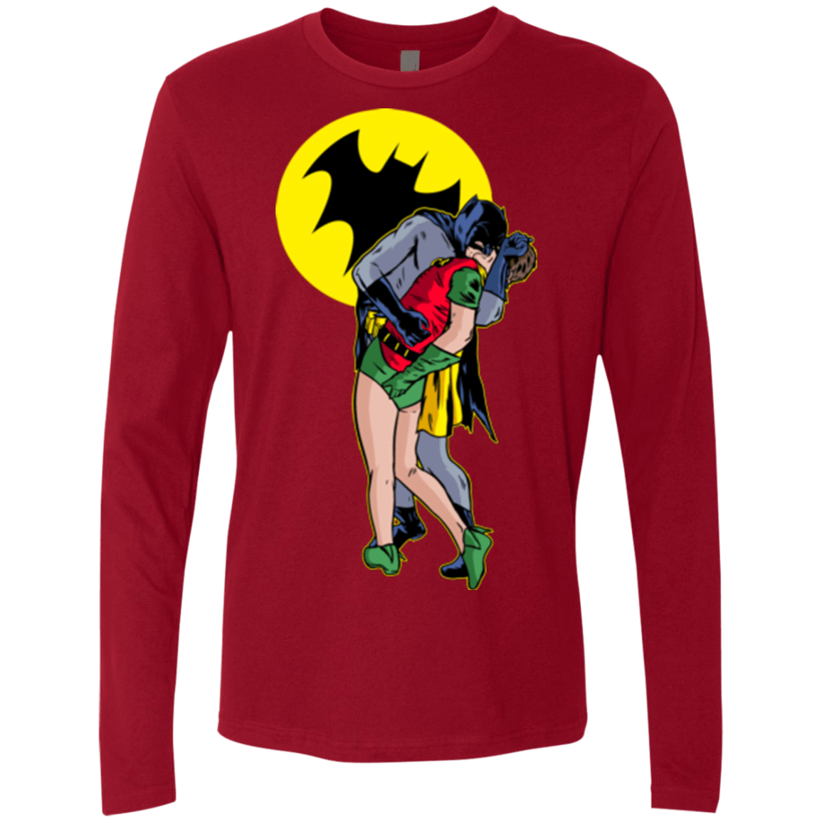 T-Shirts Cardinal / Small Batkiss Signal Men's Premium Long Sleeve