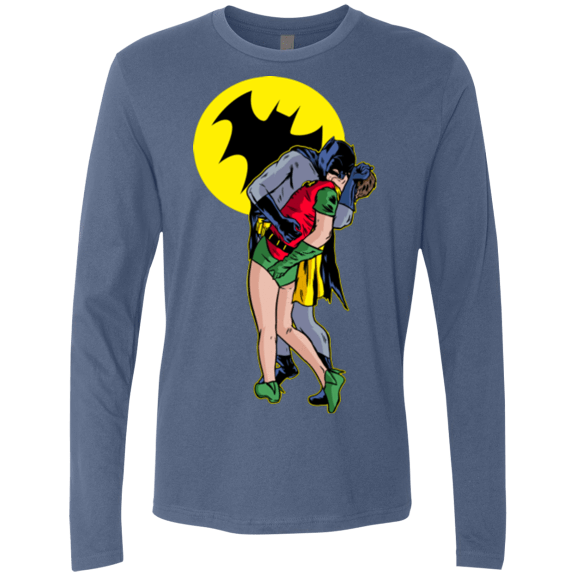 T-Shirts Indigo / Small Batkiss Signal Men's Premium Long Sleeve