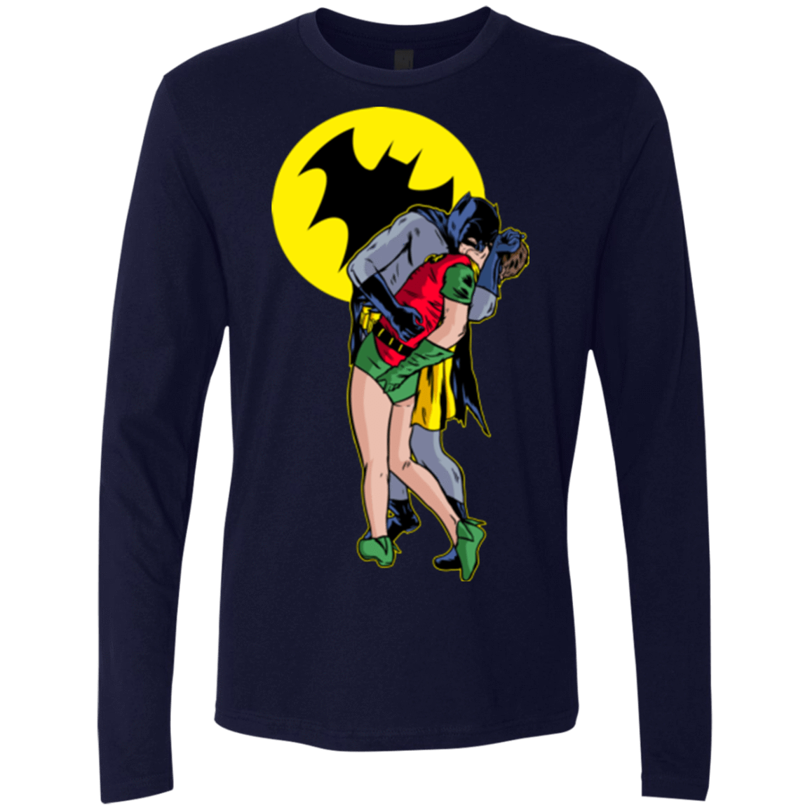 T-Shirts Midnight Navy / Small Batkiss Signal Men's Premium Long Sleeve