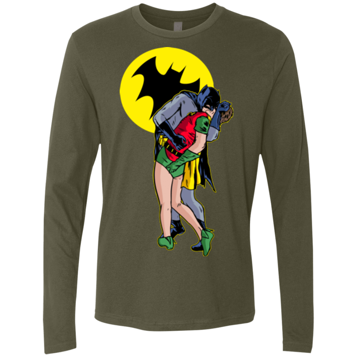 T-Shirts Military Green / Small Batkiss Signal Men's Premium Long Sleeve