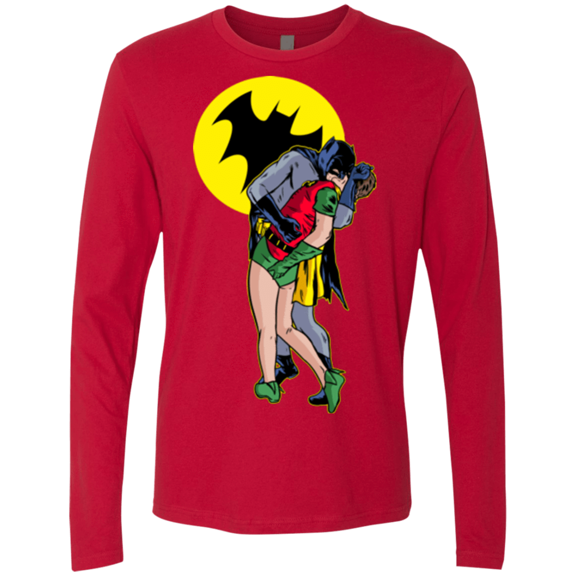 T-Shirts Red / Small Batkiss Signal Men's Premium Long Sleeve