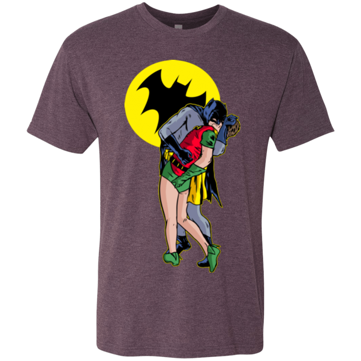 T-Shirts Vintage Purple / Small Batkiss Signal Men's Triblend T-Shirt