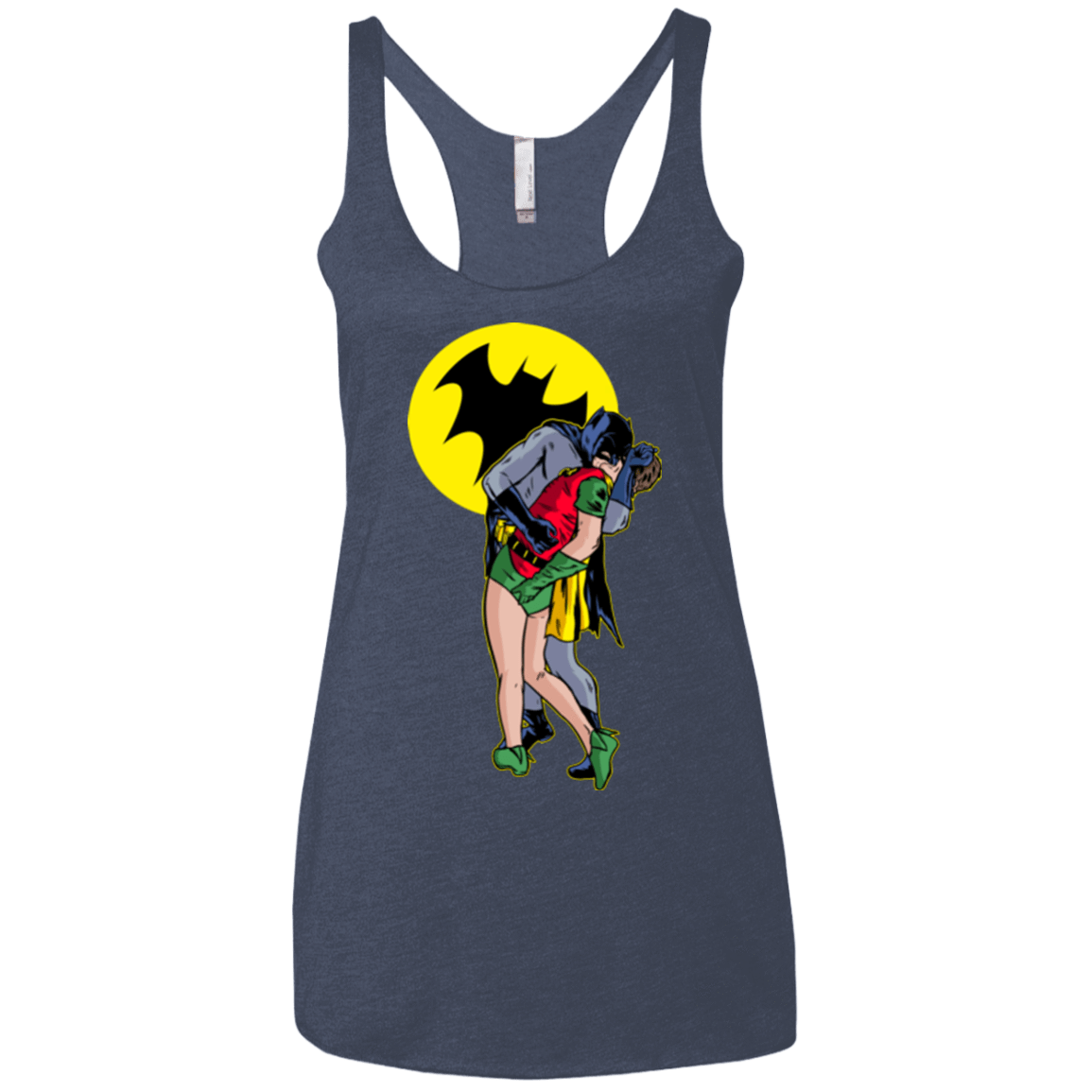 T-Shirts Vintage Navy / X-Small Batkiss Signal Women's Triblend Racerback Tank