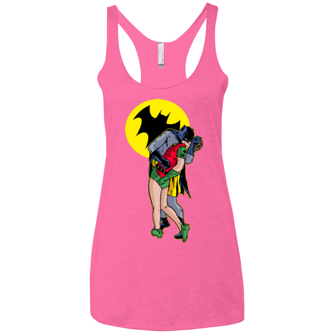 T-Shirts Vintage Pink / X-Small Batkiss Signal Women's Triblend Racerback Tank