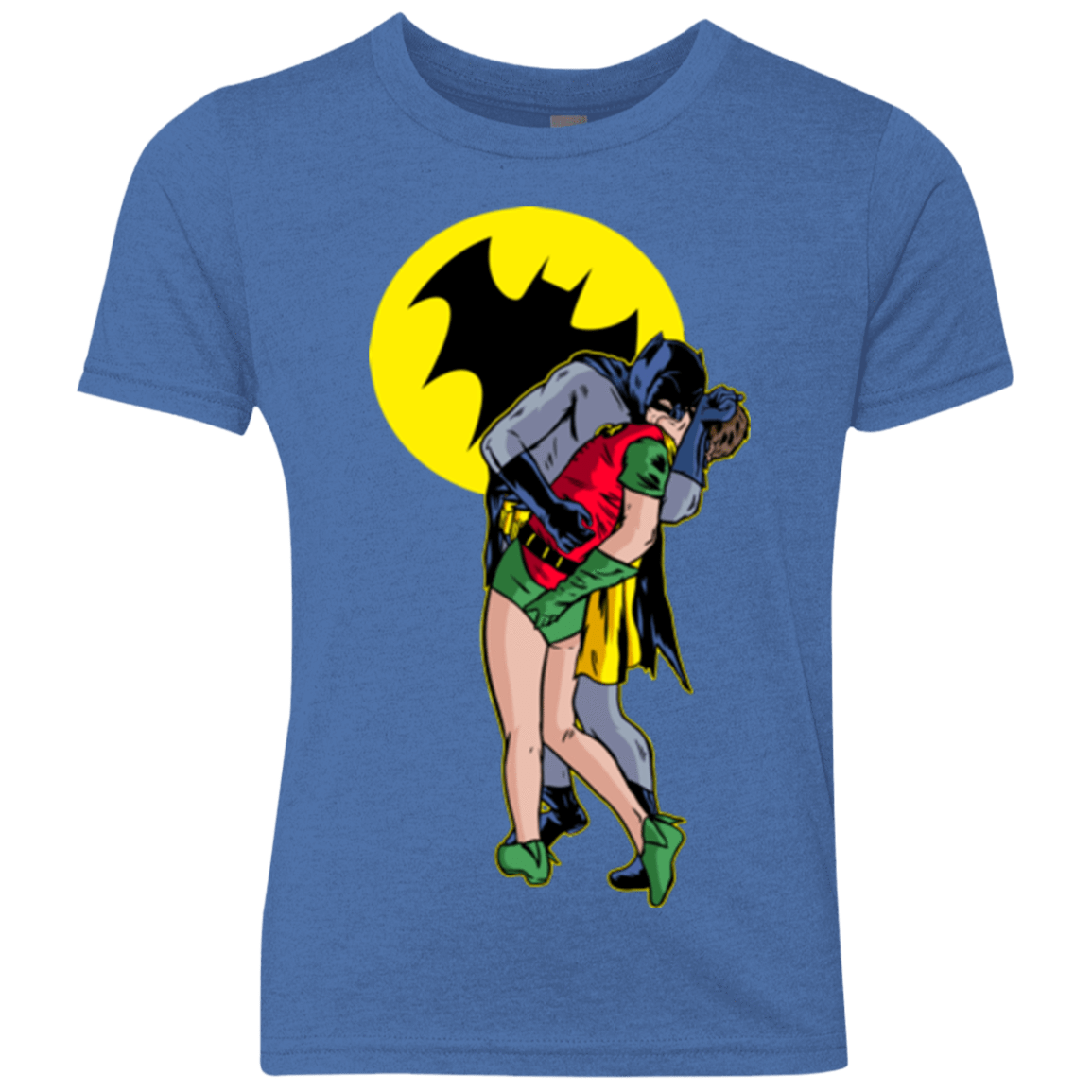 T-Shirts Vintage Royal / YXS Batkiss Signal Youth Triblend T-Shirt