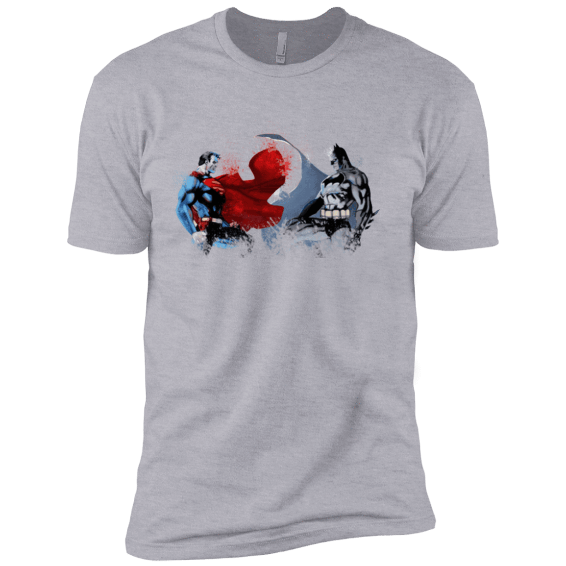 T-Shirts Heather Grey / X-Small Batman vs Superman Men's Premium T-Shirt