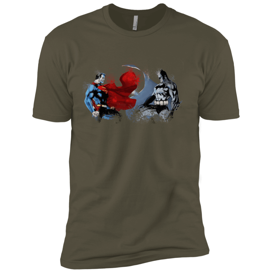 T-Shirts Military Green / X-Small Batman vs Superman Men's Premium T-Shirt