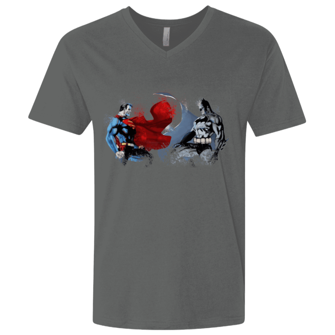 T-Shirts Heavy Metal / X-Small Batman vs Superman Men's Premium V-Neck