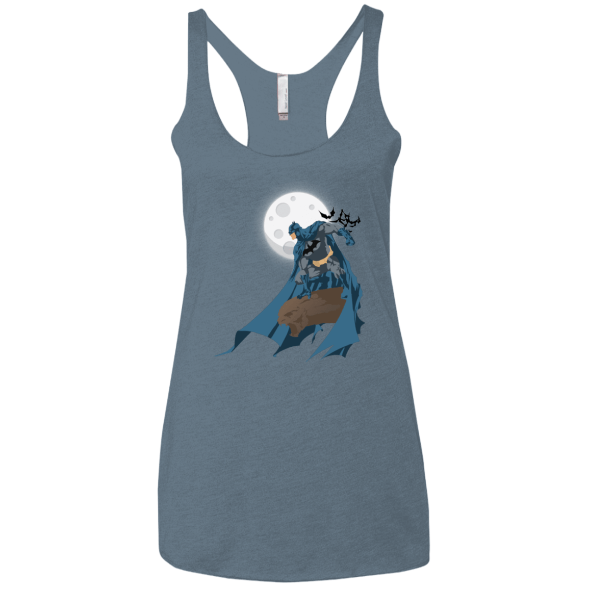 T-Shirts Indigo / X-Small Batman Women's Triblend Racerback Tank