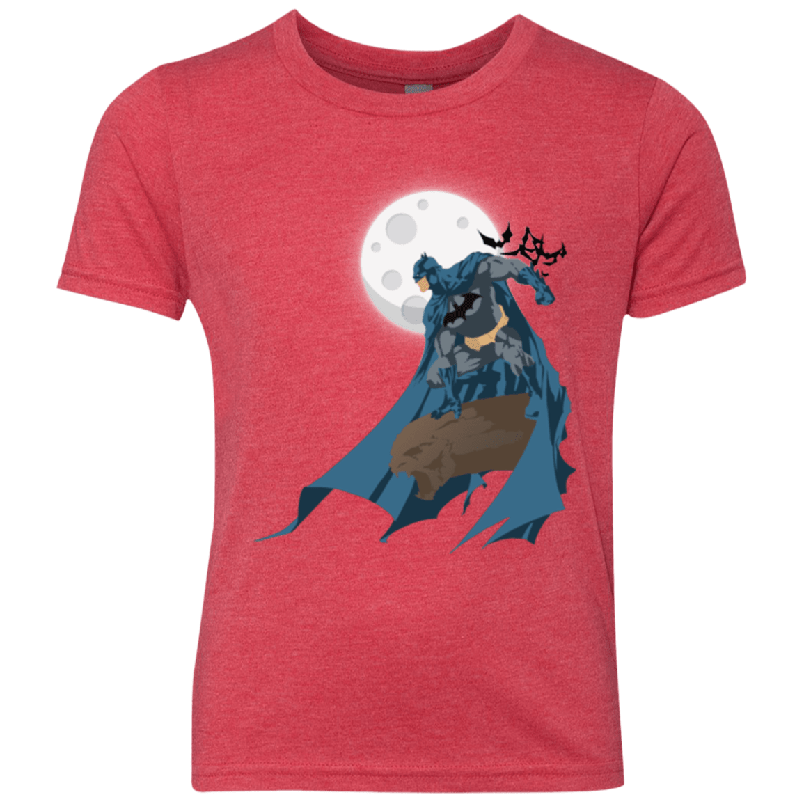 T-Shirts Vintage Red / YXS Batman Youth Triblend T-Shirt